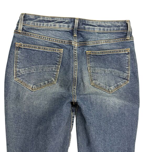 Driftwood Gizelle Tapered Leg Cropped Jeans Women Size 27 Exposed Button Front - Picture 4 of 11